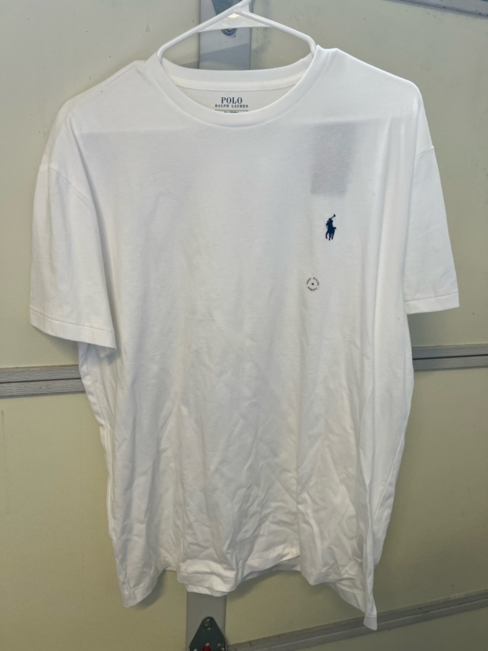 Polo by Ralph Lauren White Crewneck T-Shirt with Navy Pony